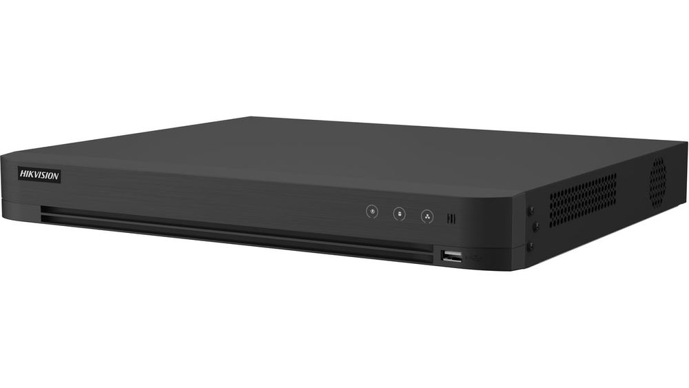 DVR 32 canale Hikvision iDS-7232HQHI-M2/XT, 1080P, H.265 Pro+, recunoastere faciala, analiza video AcuSense, 4K HDMI, IP + analog, Deep Learning