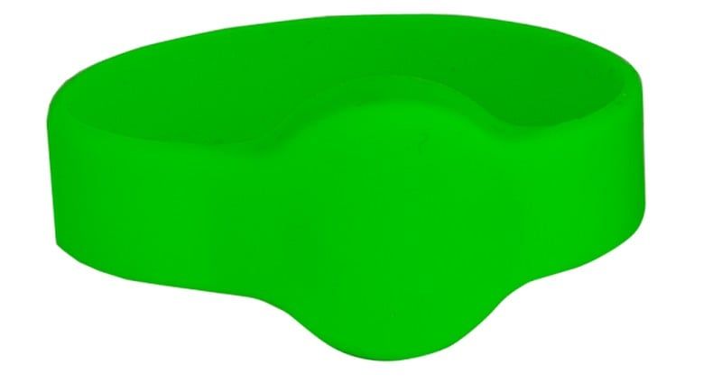 Bratara de proximitate din silicon cu catarama 125Khz, verde IDT-4001EM-GN
