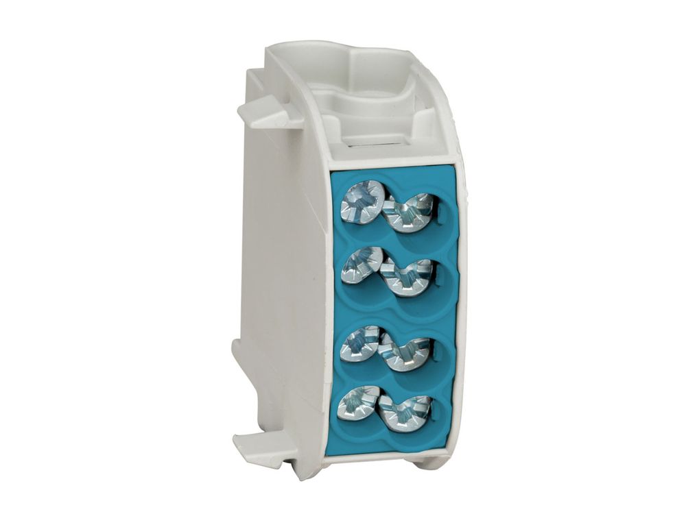 Clema derivatie Schrack IKA26120, 1000VAC/DC, 25mm, 1Pol, aluminiu, albastru