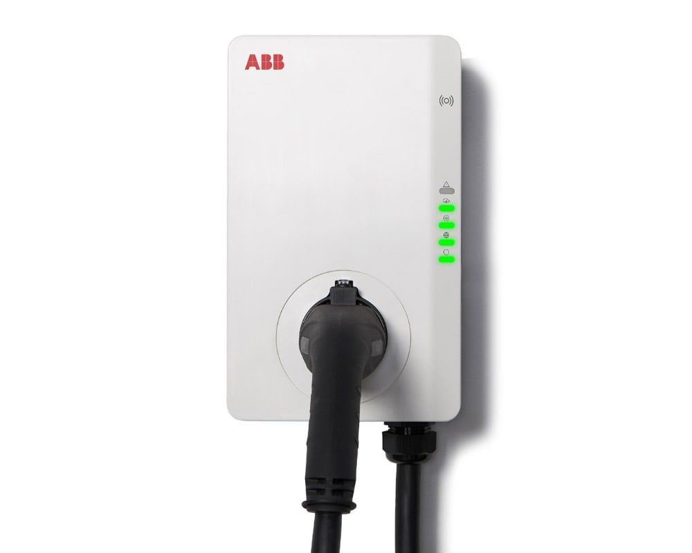 Statie incarcare EV, ABB Terra AC 22 kW, trifazica, cablu 5 metri, fisa type2, RFID, 4G, ABB-6AGC082157