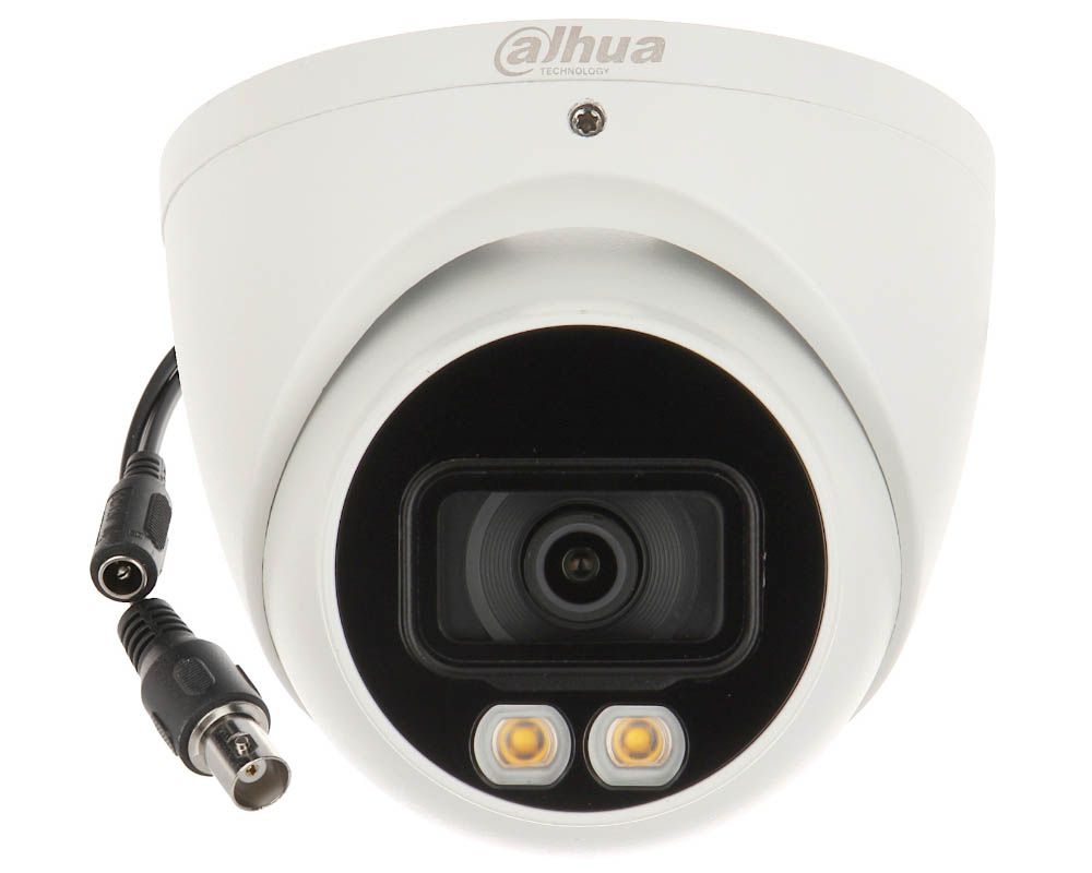 Camera Dome 5MP, FULL COLOR, LED cu lumina alba 40m, microfon, 3.6 mm Dahua HAC-HDW1509T-A-LED