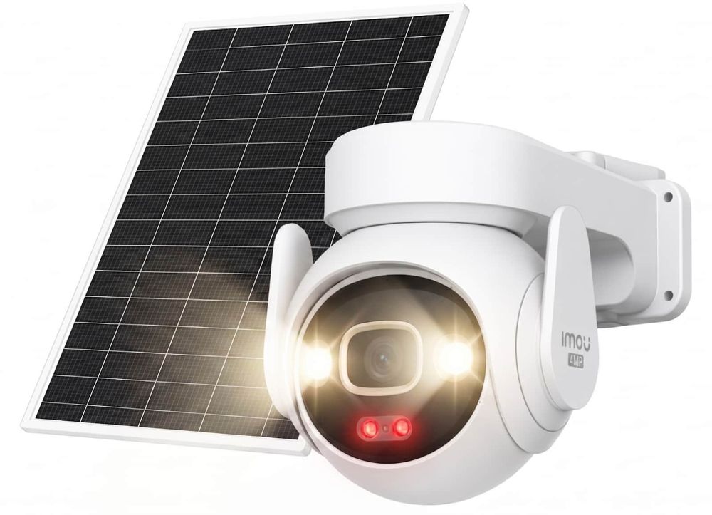 Camera cu SIM 4G si Wi-Fi, Imou AOV PT 4K, panou solar 8W, 8MP, Wi-Fi 6, Pan-Tilt, detectie om si vehicul, IR, audio bidirectional, IPC-SA7E-T-8M0T3/FSP008