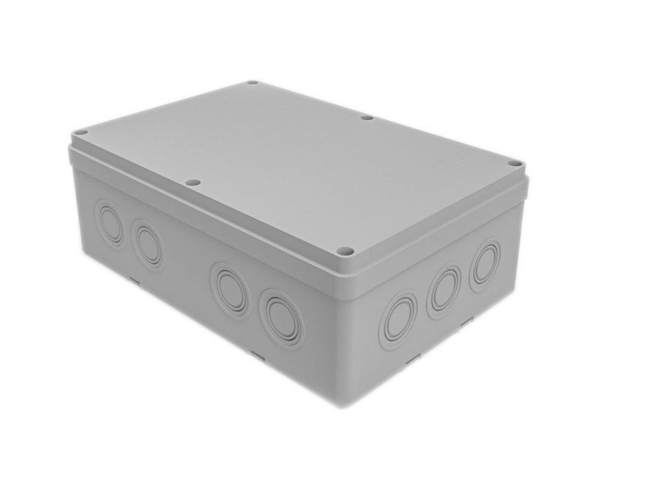 Cutie din termo-plastic cu presetupe si garnitura, IP65, 180x270x100mm, CUTIE180X270X100