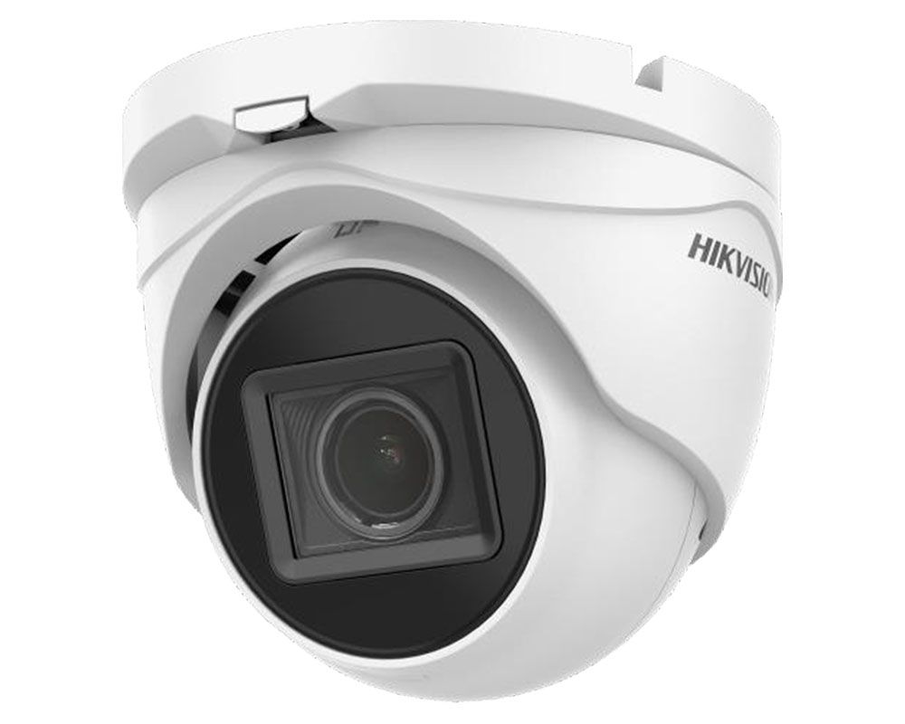 Camera supraveghere tip dome, 5 MP, IR 40 m, lentila varifocala 2.7 - 13.5 mm, zoom motorizat, PoC, Hikvision, DS-2CE79H0T-IT3ZE