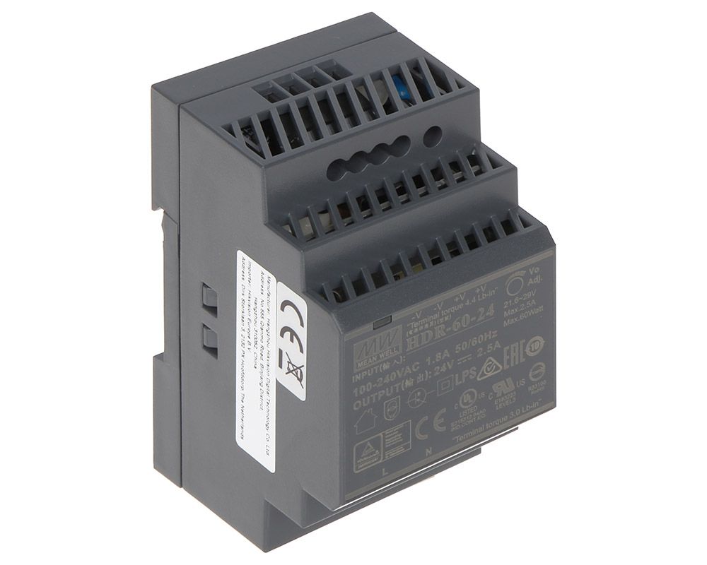 Sursa de alimentare in comutatie, 24 V/60 W, montaj sina DIN, HIKVISON, DS-KAW60-2N
