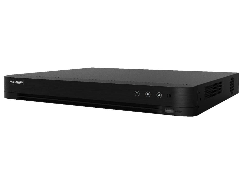 DVR 4 Canale Turbo HD, Acusense, 5MP, 2xSATA, Hikvision IDS-7204HUHI-M2/S