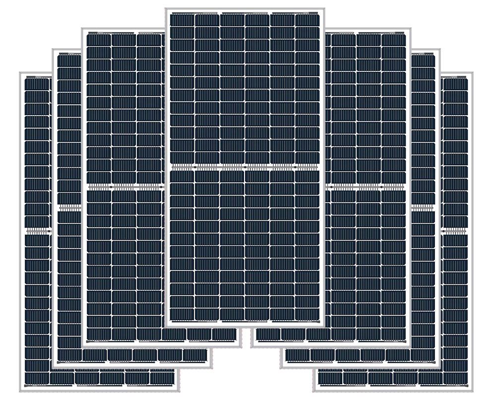 Pachet 30 de panouri solare fotovoltaice, 450W cu tehnologie microcristlina, Longi Solar, LR4-72HPH-450M
