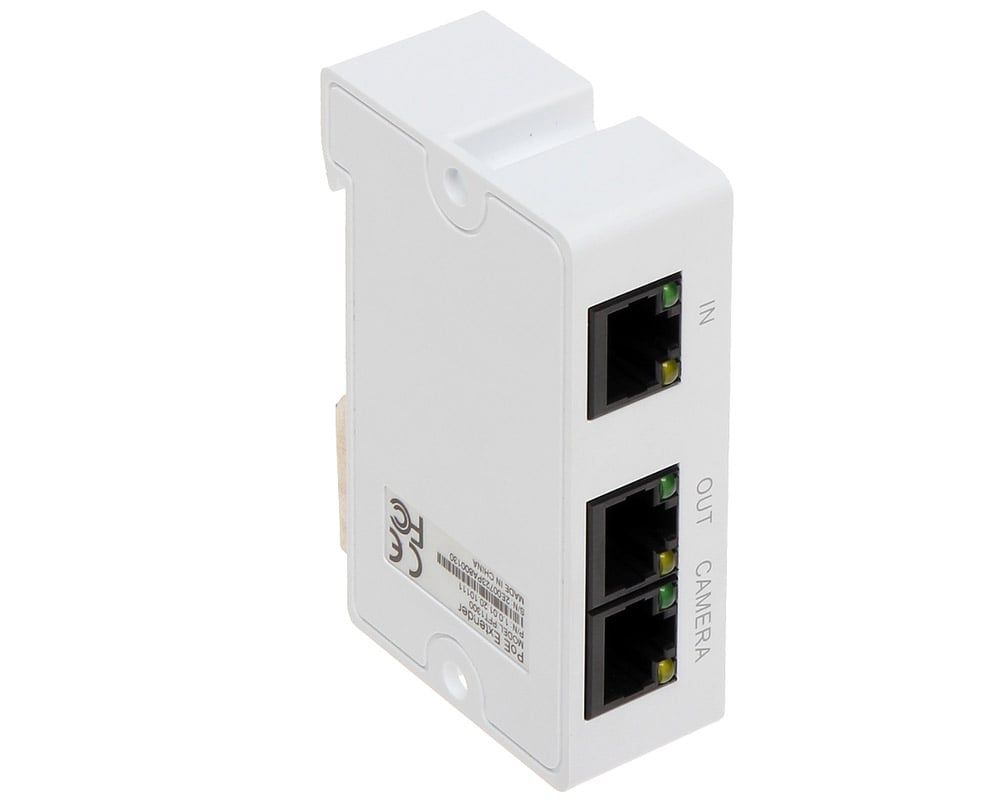 Extender High PoE, DAHUA PFT1300, 3 porturi RJ45, montare pe sina DIN