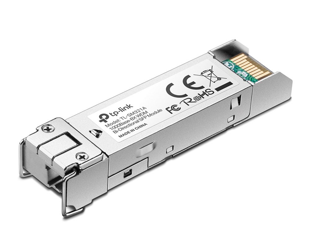 Modul SFP, 1000Base-BX WSM bidirectional, transmisie pana la 2 km Single mode Fiber, Tp-Link TL-SM321A-2