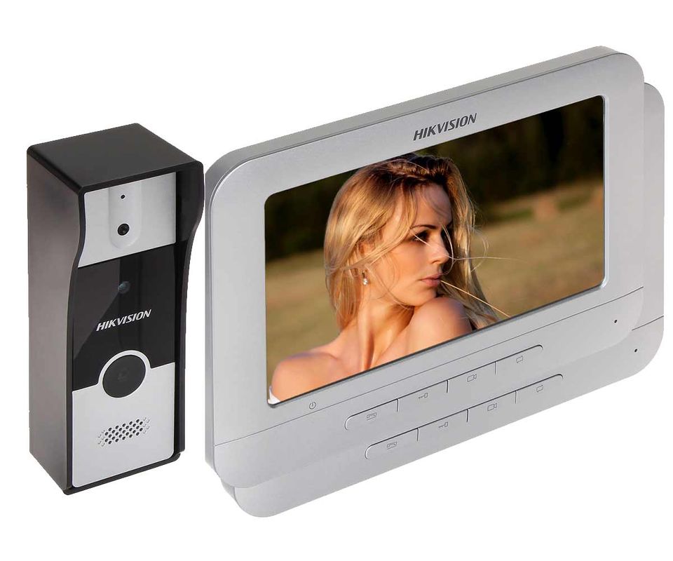 Set videointerfon Hikvision DS-KIS202 cu doua monitoare 7 toli