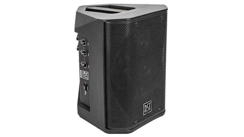 Boxa activa profesionala 120W RMS, 6.5 inch, 3 canale, BST Pro ASB-PRO, XLR, 2x RCA, Jack 6.3mm, Bluetooth, baterie Lithium-ion 2600mAh