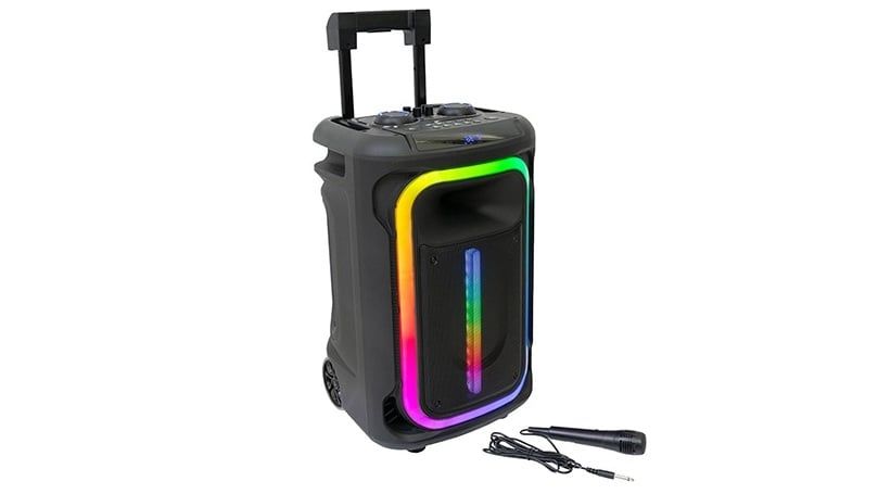 Boxa portabila 12 inch / 30 cm, 800W, Ibiza Sound MOBILE800, Bluetooth, USB, AUX, card SD, baterie 12V 7A