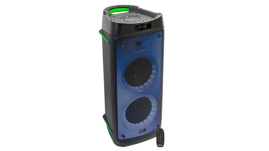 Boxa portabila 300W, 2x 6.5 inch/ 16cm, 4ohm, Ibiza Sound PHANTOM, Bluetooth, USB, microSD, AUX, LED, telecomanda 2x AAA