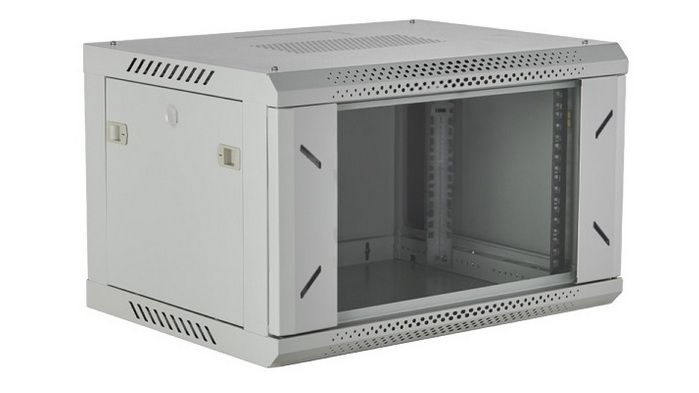 Rack perete 19", 6U, Xcab Xcab-6U45S.7035, 600x 450mm, gri