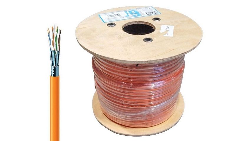 Cablu FTP CAT7 din cupru, 23AWG, LSZH, rola 100m, Safer ADM-FTP7-23AWG-100M