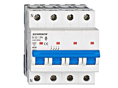 [RESIGILAT] Intrerupator automat, 4P, 32A, 6KA, B Schrack AM618832-R