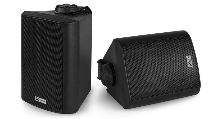 Set 2 boxe 100V/8 ohm, 30W RMS, 4 inch, IPX5, Power Dynamics BC40V-Black, interior/exterior, negru