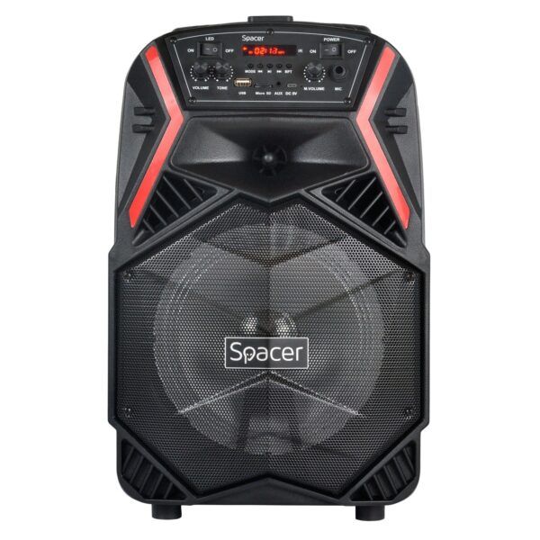 [RESIGILAT] Boxa portabila 8 inci - 35W cu acumulator, bluetooth,  tip troller, COUGAR - SPB-H8-BT-R