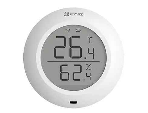 Senzor de temperatura si umiditate Ezviz CS-T51C, ecran 1.8", Wi-Fi 2.4GHz, baterie CR2450