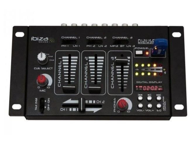 MIXER USB DJ CU FUNCTIE BLUETOOTH, 7 Canale, DJ21USB-BT