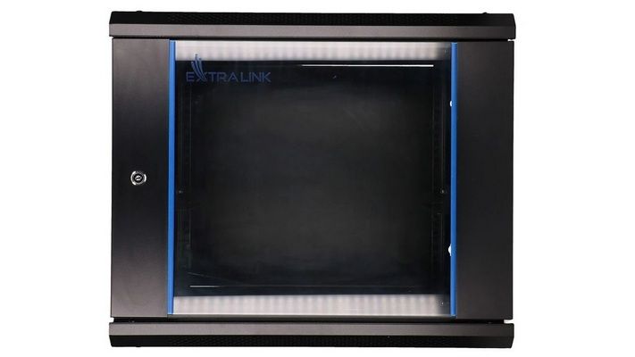 Rack 9U, 19", 600x 450mm, Extralink EX7249, montare perete, negru