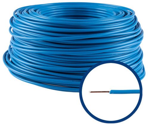 Conductor FY 1,5 mm, solid, 100 m, FY1.5-ALBASTRU
