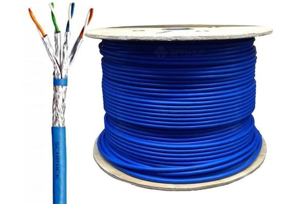 Cablu FTP cat7 Cupru Tambur 1000M SCHRACK HSKP423HP/1000