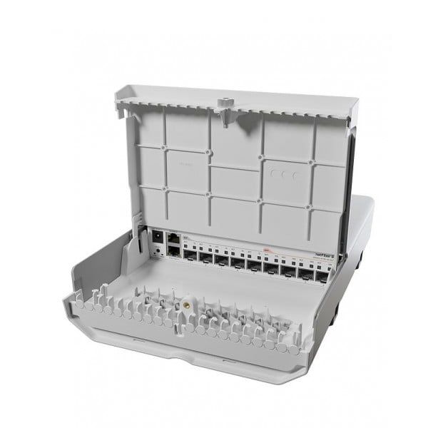 Miktrotik netFiber 9, switch pentru exterior 4x SFP 10Gbps, 1xPoe Gigabit, CRS310-1G-5S-4S+OUT