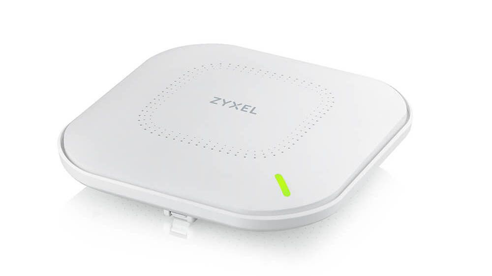 Access point Zyxel NWA210AX-EU0102F, 2.4GHz si 5GHz, 2 porturi LAN (1 port PoE), 2400Mbps, management Nebula Cloud