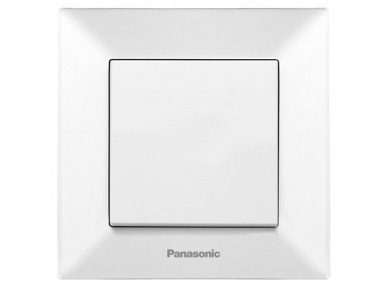 Intrerupator simplu, 10AX, Panasonic P-A1, 250V, alb, incastrat, plastic, IP20
