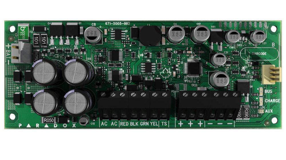 Sursa de alimentare supravegheata 2.8A, Paradox PS25+, incarcare baterie 1.2A