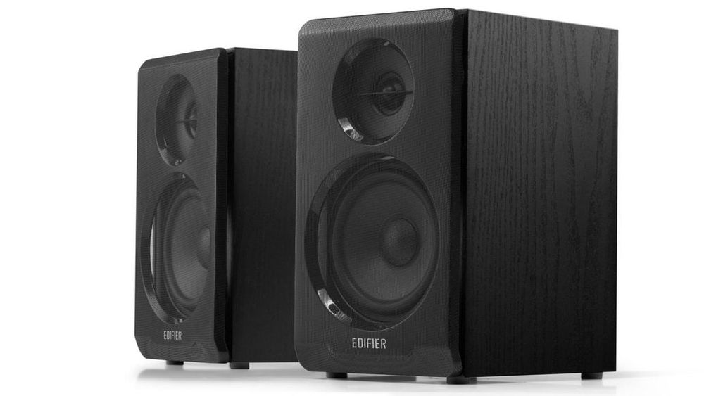 Boxe 10W RMS, 3.5inch, Edifier R33BT-BK, jack 3.5mm, AUX, Bluetooth, negru
