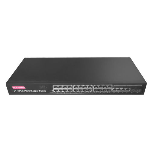 Switch PoE, putere totala 450W, 24 porturi, 4 porturi Gb, STD-POE5203-28