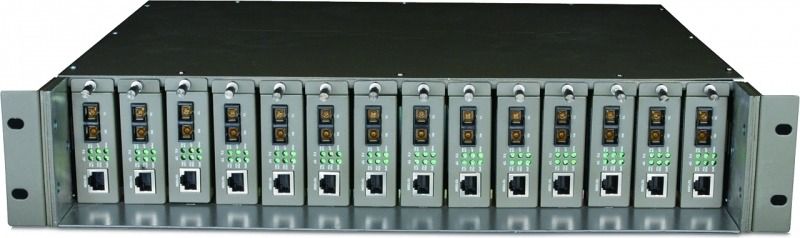 Sasiu rackabil TP-Link TL-MC1400, pentru 14 media convertoare, 2U