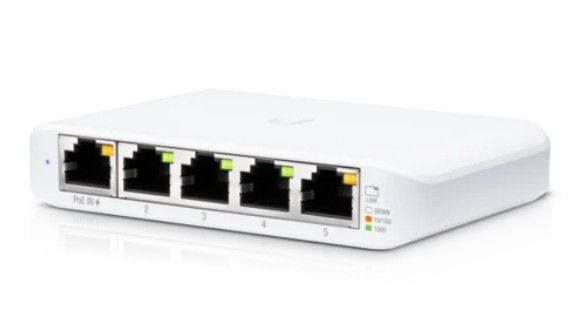 [RESIGILAT] Switch Gigabit 5 porturi  WAN, cu alimentare PoE, Ubiquiti USW-FLEX-MINI-R