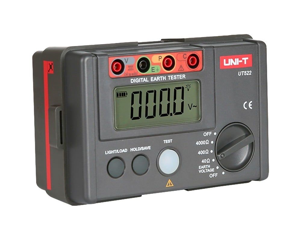 Tester rezistenta impamantare, CAT III 600V, ecran LCD, baterii LR6, Unit-T UT522