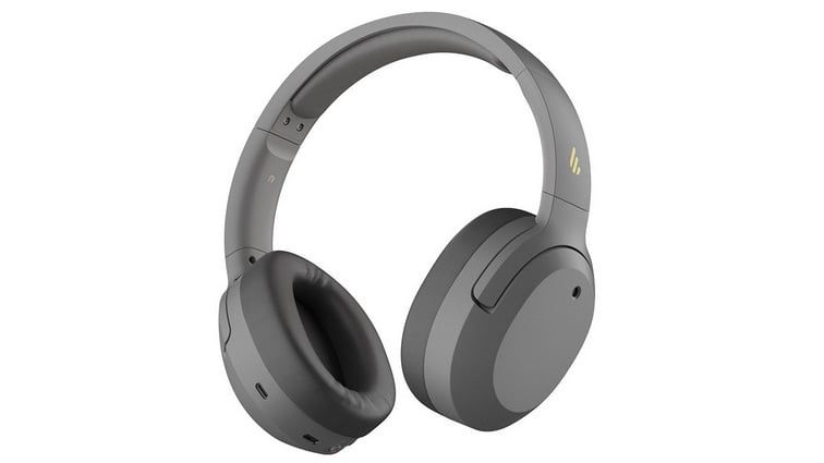 Casti wireless, microfon, Bluetooth 5.0, USB-C,  Edifier W820NB-GR, gri