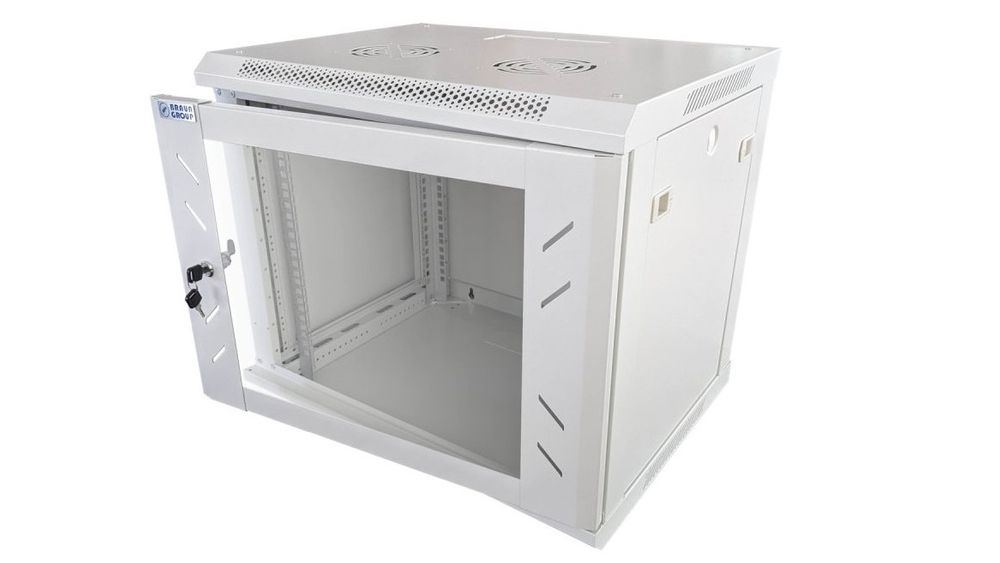 Rack pentru perete 12U, 19 inch, 600x 450x635, IP20, Braun Group WMF12U