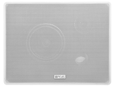 Boxa de perete cu alimentare 4.5", 10W, 100V, ABS, alb PEAS WS-610