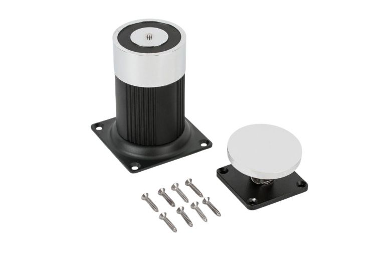 Electromagnet pentru retinere usa deschisa YD-602L, deschidere 90 grade, retentie 180kgf, 240mA/12Vcc