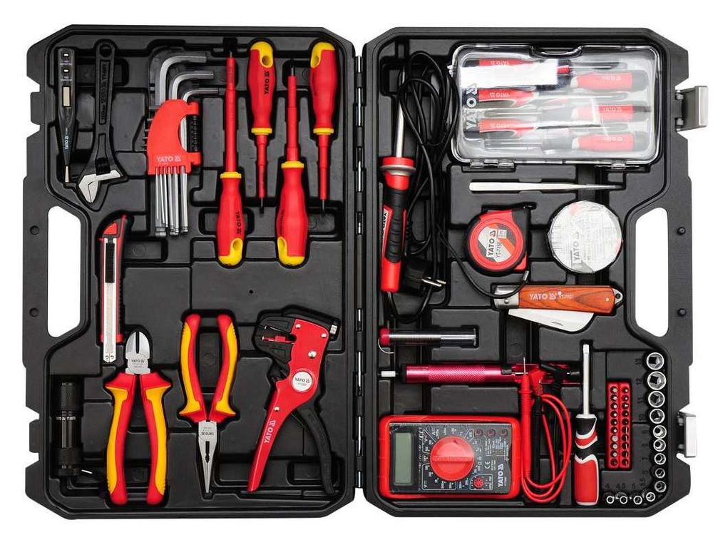 Trusa electrician VDE, 68 de piese, crom-vanadium, Yato YT-39009