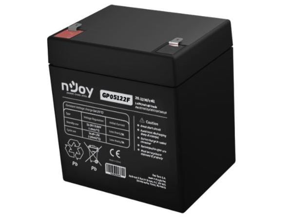 Baterie VRLA AGM pentru UPS-uri, Alarme, Backup CCTV 12V 5AH, Njoy GP05122F