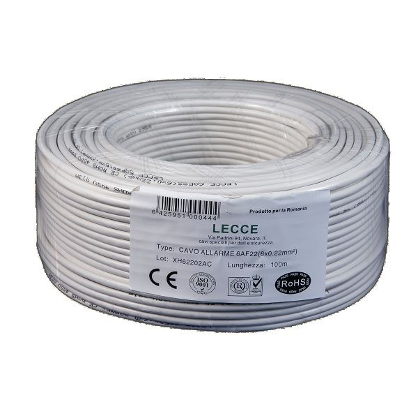 Cablu de alarma 6x0,22mm flexibil rola 100 metri, CAB6022