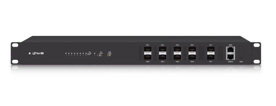 Ubiquiti UFiber OLT, UF-OLT, Switch 8 porturi, 2 porturi SFP+, 40W, indicatori LED