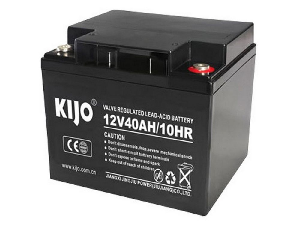 Acumulator KIJO, 12V 40Ah, M6, durata 10 ani, pentru UPS si sisteme solare, JM12-40