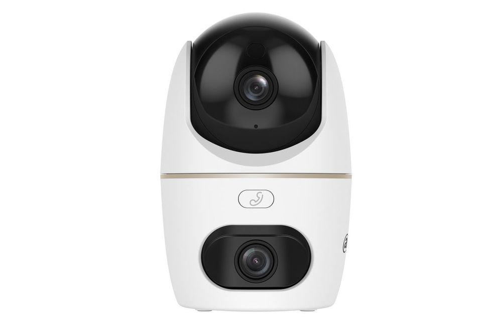 Camera wireless Dahua IPC-H5D-5F Hero Dual, 2 lentile 5MP+5MP, IR si LED alb, Alarma, Audio bidirectional, Wi-Fi 6, Buton Apel Video, rotire si urmarire automata