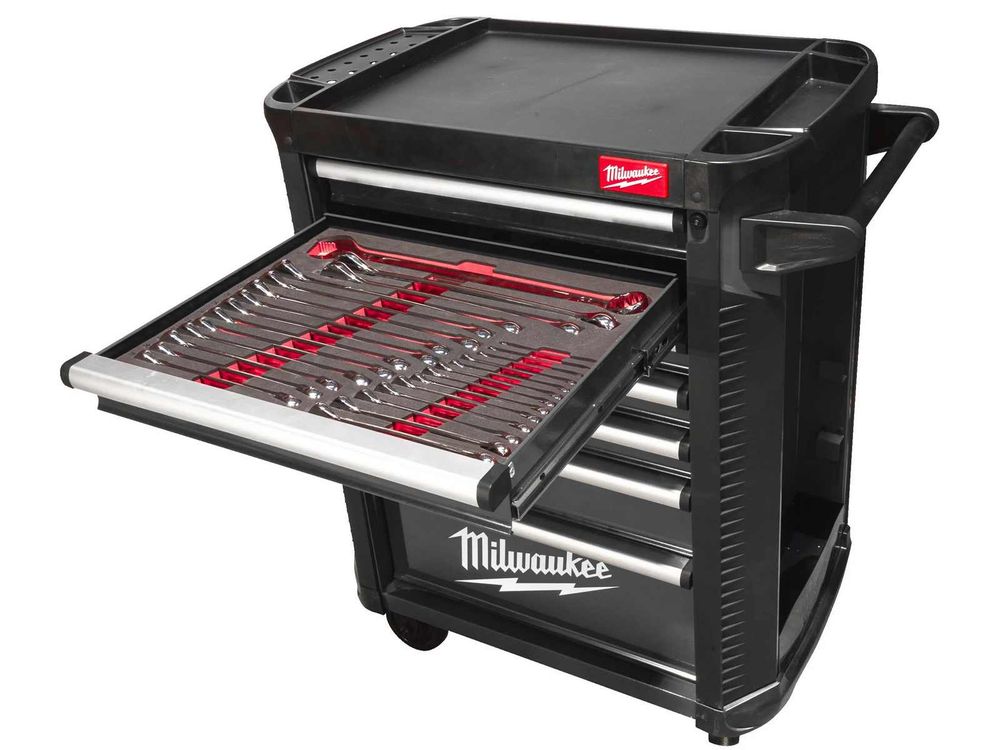 Dulap de scule mobil Toolguard Milwaukee, 7 sertare, metalic, capacitate 45kg, 206 buc, 4932500744