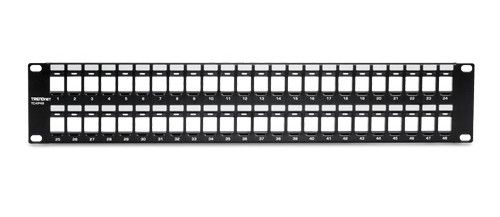 Patch panel 48 porturi, 2U, rackabil, UTP CAT6, Trendnet TC-KP48