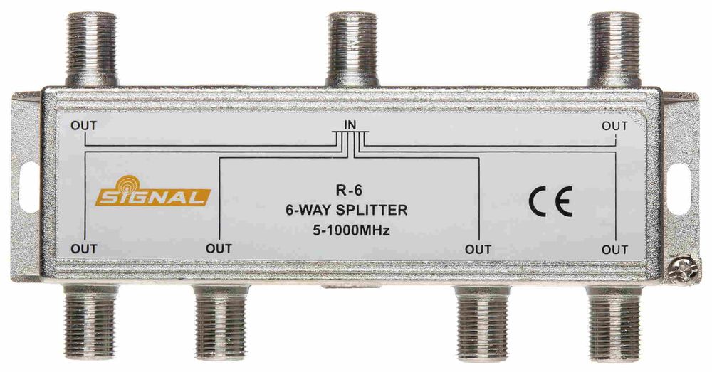 Splitter Opticum RI-6/1F-SIG, pana la 1000Mhz, impedanta 75 ohmi