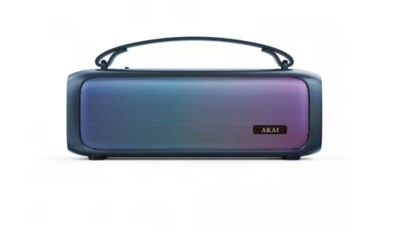 Boxa portabila Akai ABTS-08BL, Bluetooth, 8W, radio FM, lumini RGB